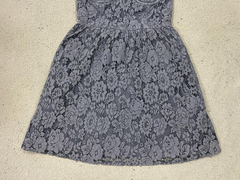 Abercrombie & Fitch Dress Womens Medium Lace Bustier Mini Spaghetti Coquette - Picture 3 of 14